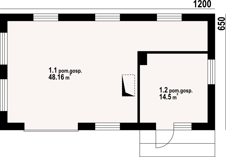 Parter projektu Budynek gospodarczy bg-53
