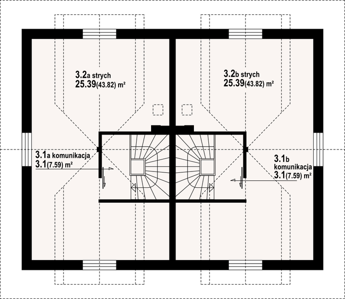 Poddasze II projektu Pasowo ab
