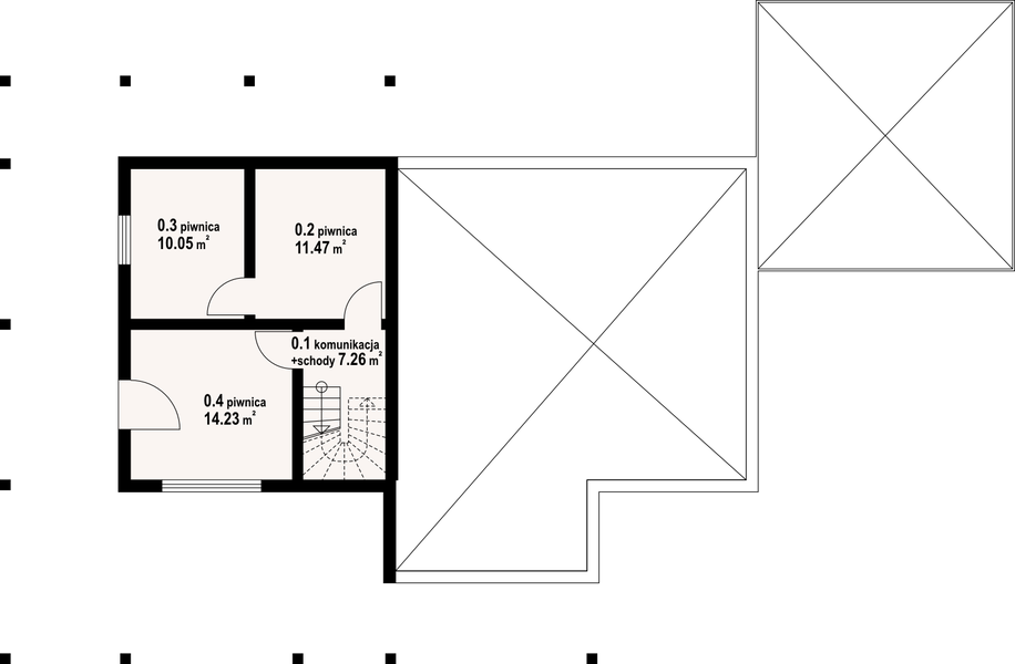 Piwnica projektu Wyżne 1 dw