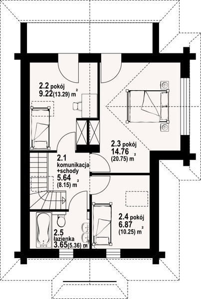 Poddasze projektu Rytowo dw 29