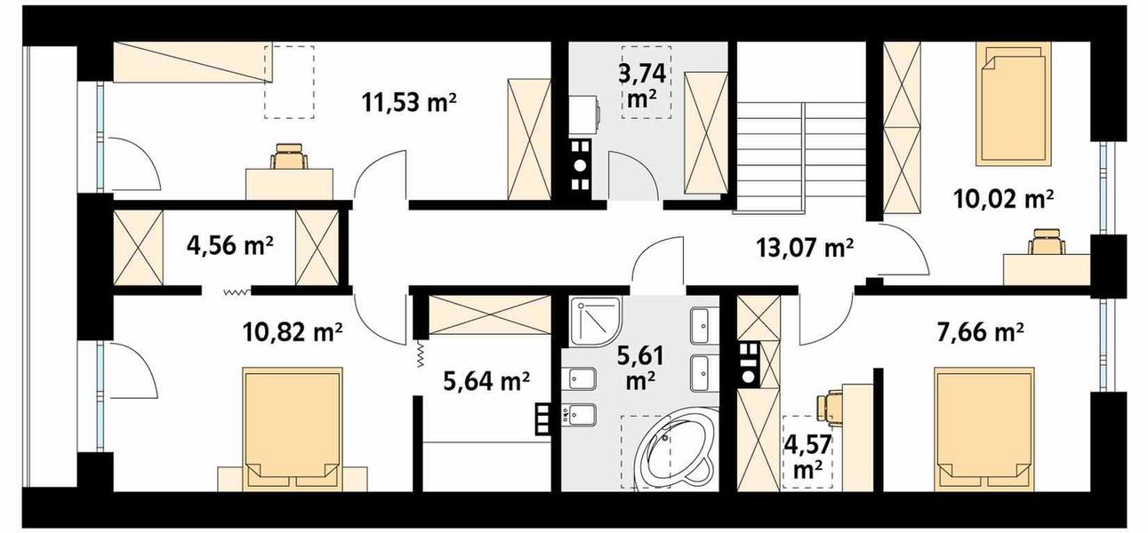 Poddasze projektu Pogodny 2