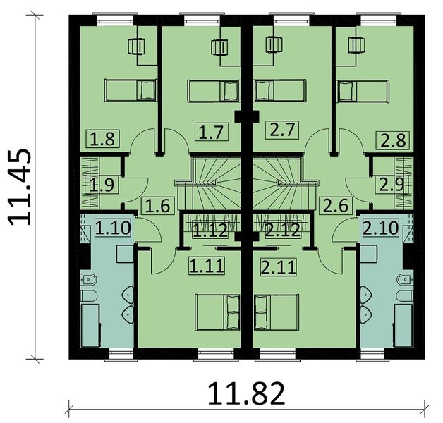 Piętro 1 projektu KA119