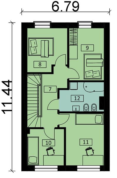 Piętro 1 projektu KA120 S