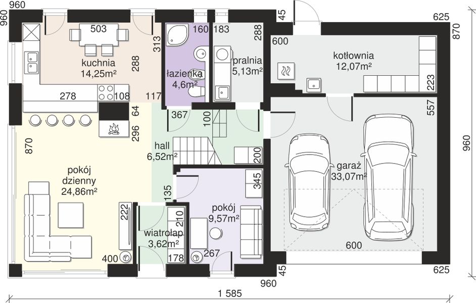 Parter projektu Dom przy Cyprysowej 58