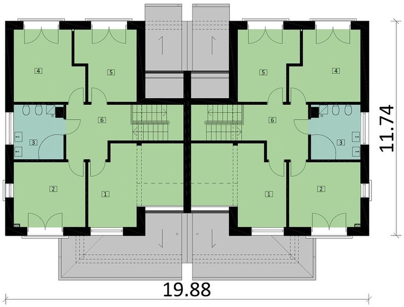 Piętro 1 projektu KA60