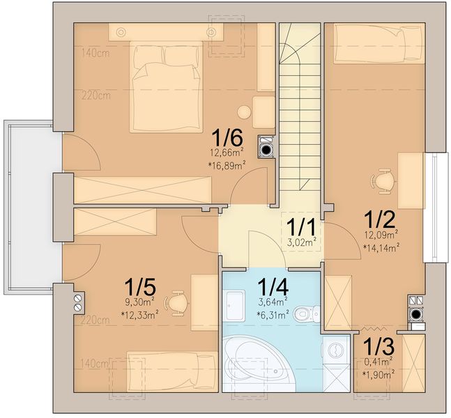 Poddasze projektu Monte