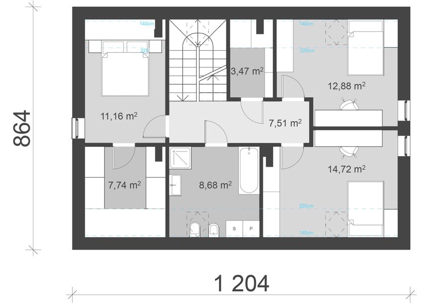 Poddasze projektu uA144
