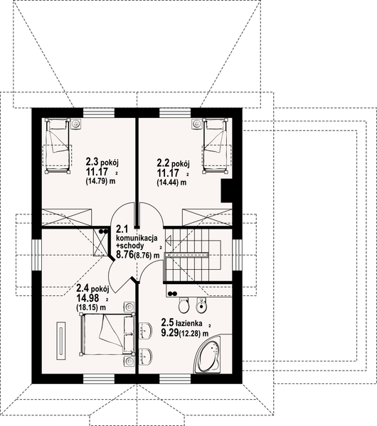 Poddasze projektu Dylewsko dw