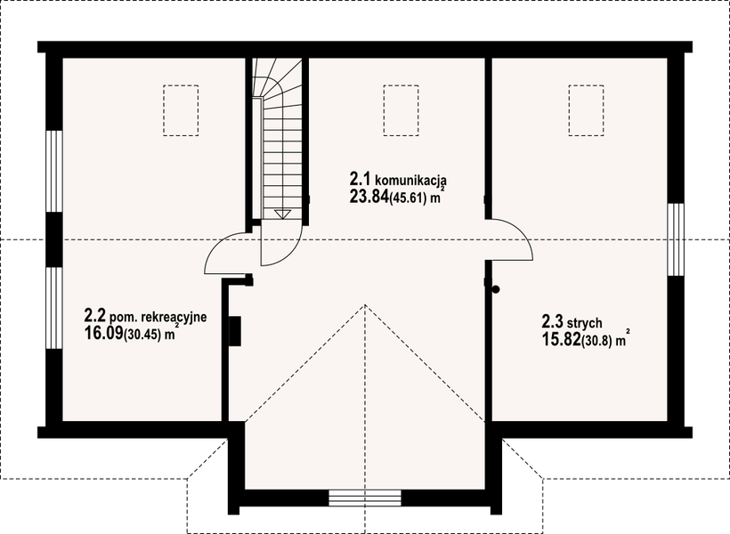 Poddasze projektu Chmielów dw 11