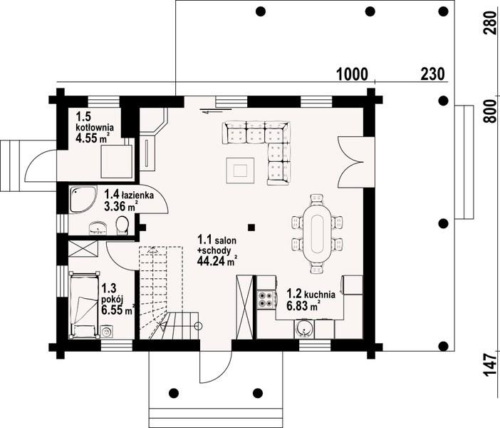 Parter projektu Modrzewo dw 3