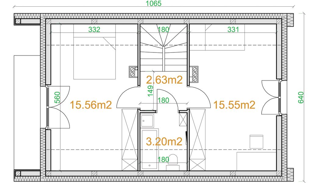 Poddasze projektu eko Typowy 48