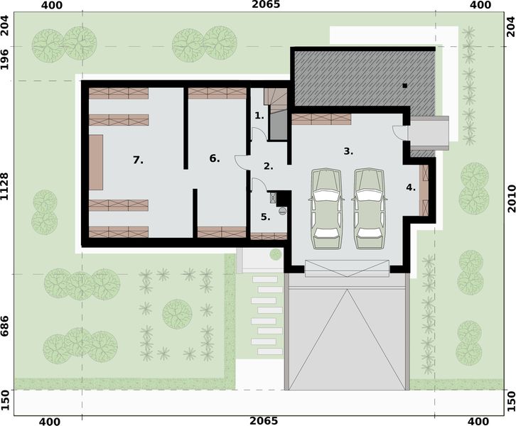 Piwnica projektu Laguna 3 pełne podpiwniczenie