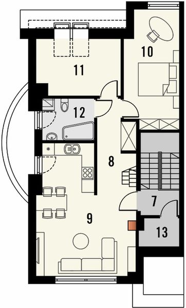 Poddasze projektu Maxima Nova 2