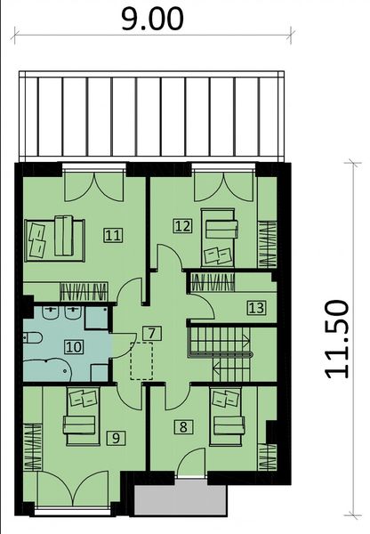 Piętro 1 projektu KA123 S