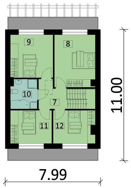 Piętro 1 projektu KA124 S