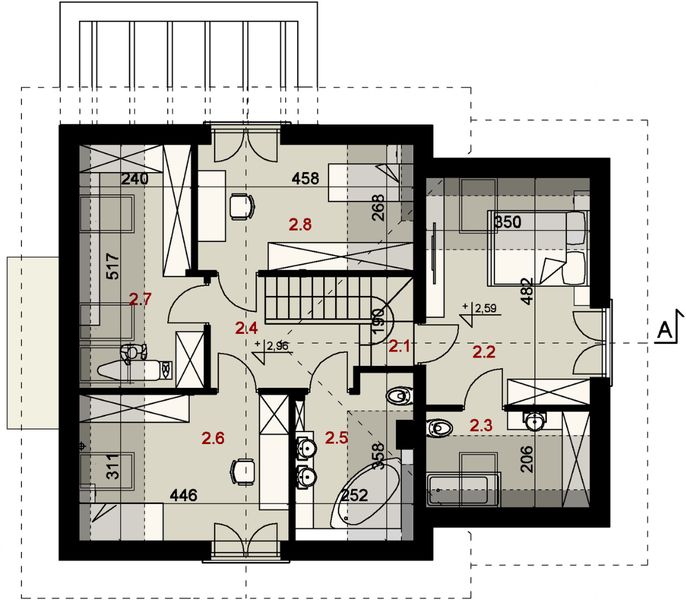 Poddasze projektu Sej-pro 046 energo