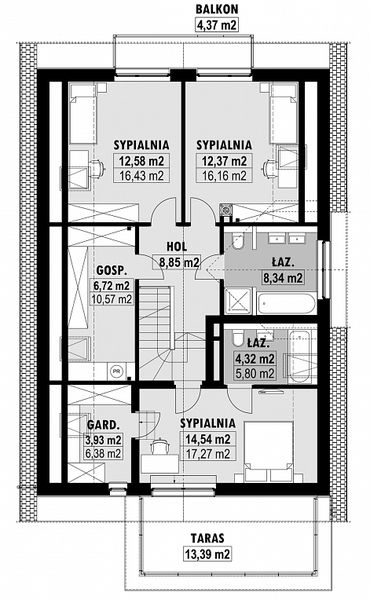 Poddasze projektu E-203a