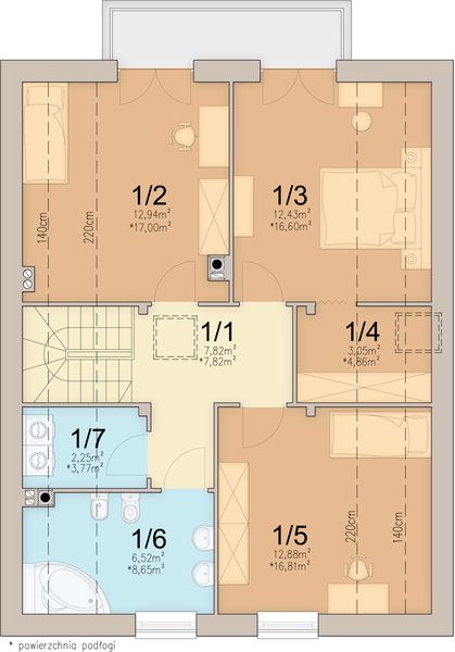 Poddasze projektu Lungo 6