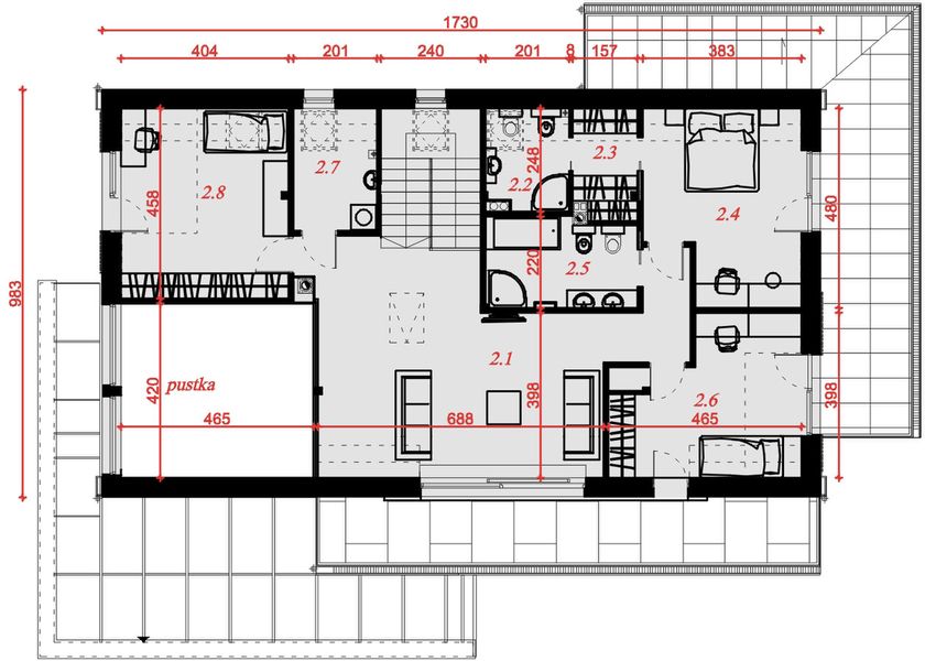 Poddasze projektu Senimona 3