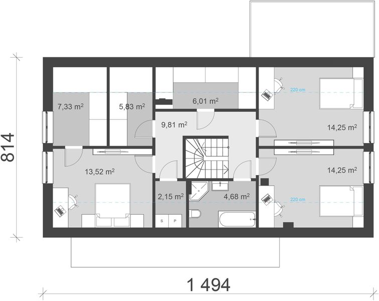 Poddasze projektu uA156v1