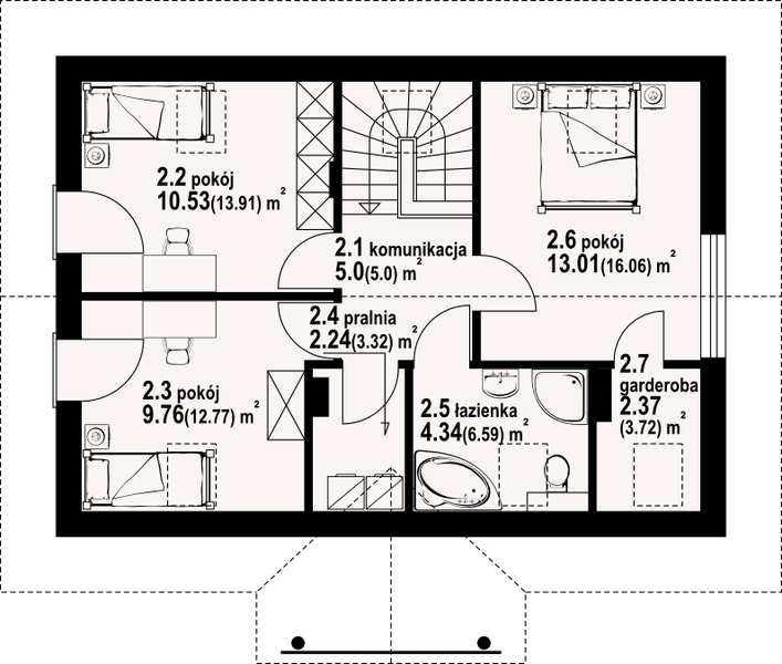 Poddasze projektu Zawoja mk 15