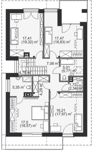 Poddasze projektu DomStudio 09