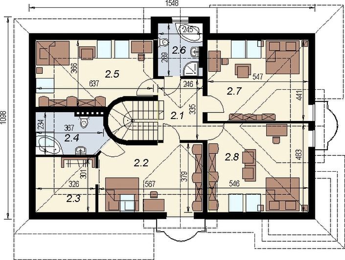 Poddasze projektu DJ 151