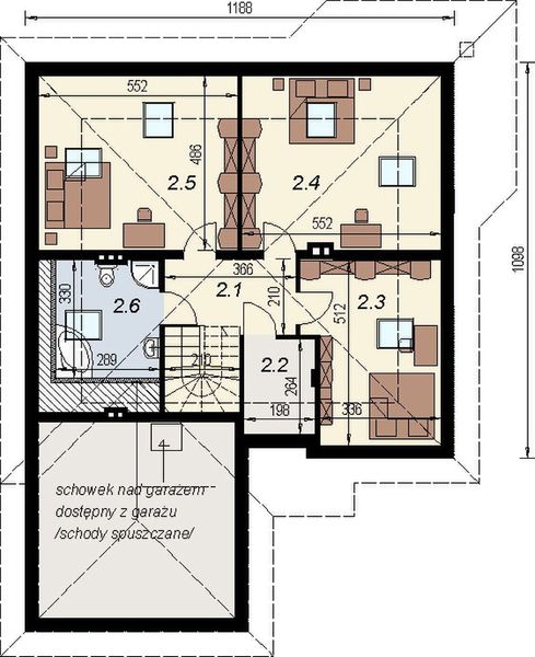 Poddasze projektu DJ 015