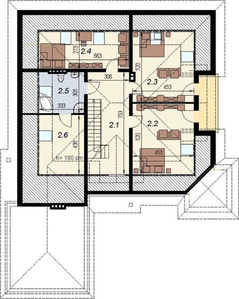 Poddasze projektu DJ 222