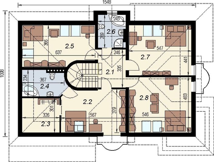 Poddasze projektu DJ 152A