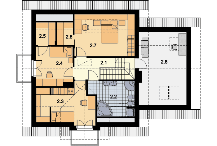 Poddasze projektu Telesto