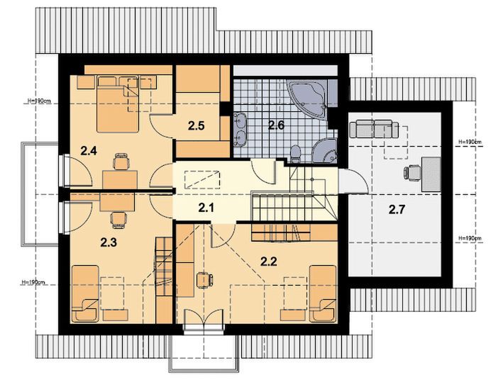 Poddasze projektu Ares II
