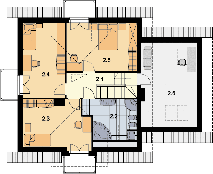 Poddasze projektu Dilios