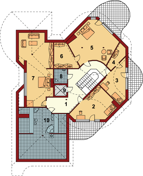 Poddasze projektu Afra