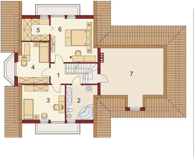 Poddasze projektu Kaspian 2N