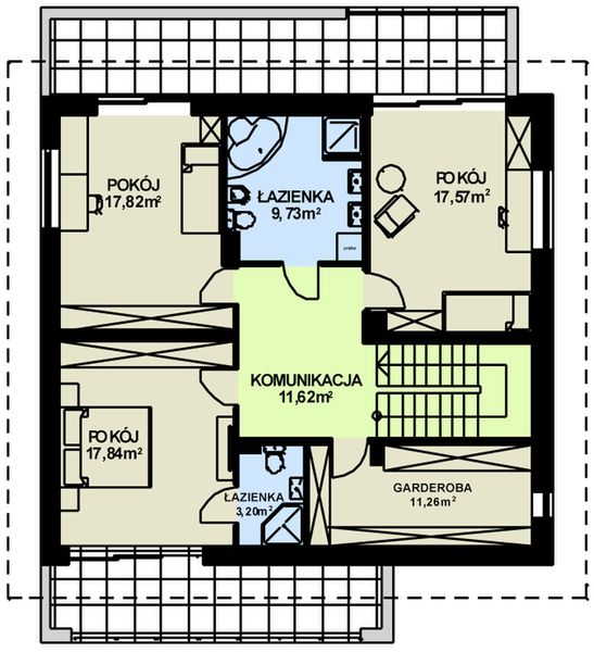 Piętro 1 projektu TK44