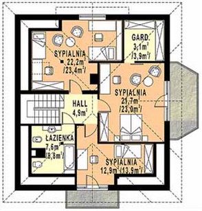 Poddasze projektu WB-3955