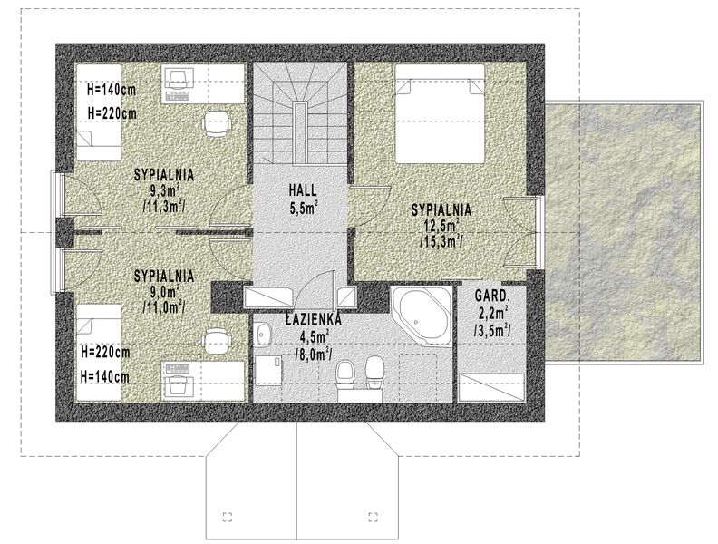 Poddasze projektu WB-3303