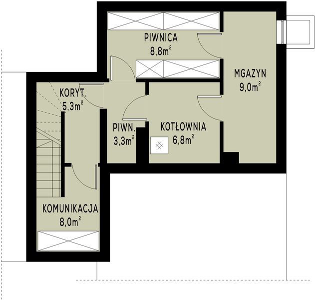 Piwnica projektu WB-0027