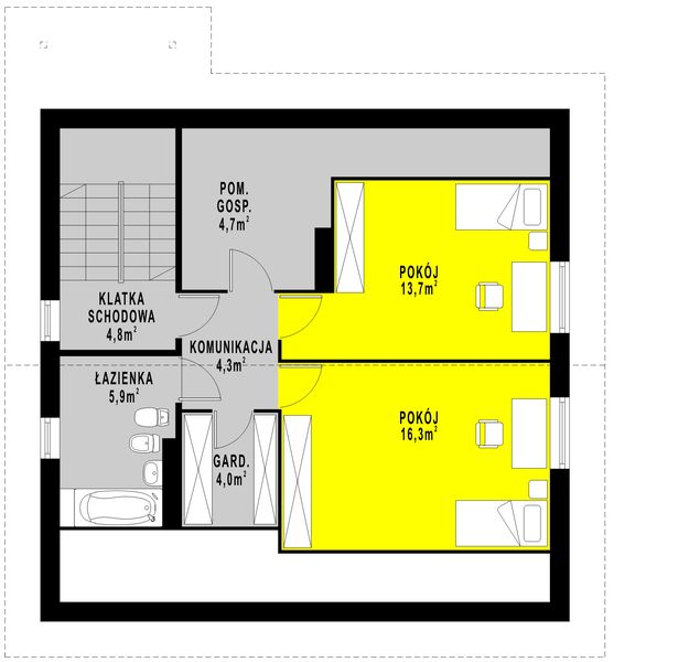 Poddasze projektu WB-3452