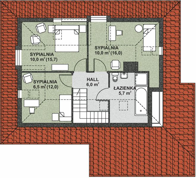 Poddasze projektu WB-3388