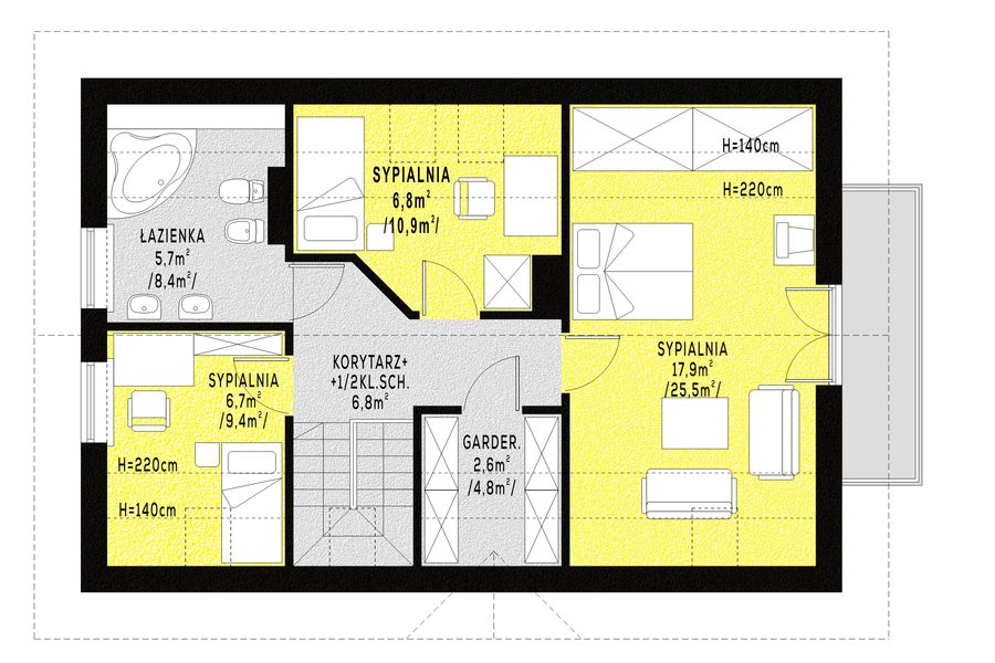 Poddasze projektu WB-0001