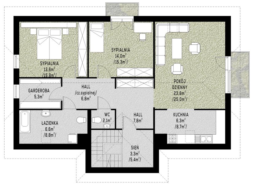 Poddasze projektu WB-3410