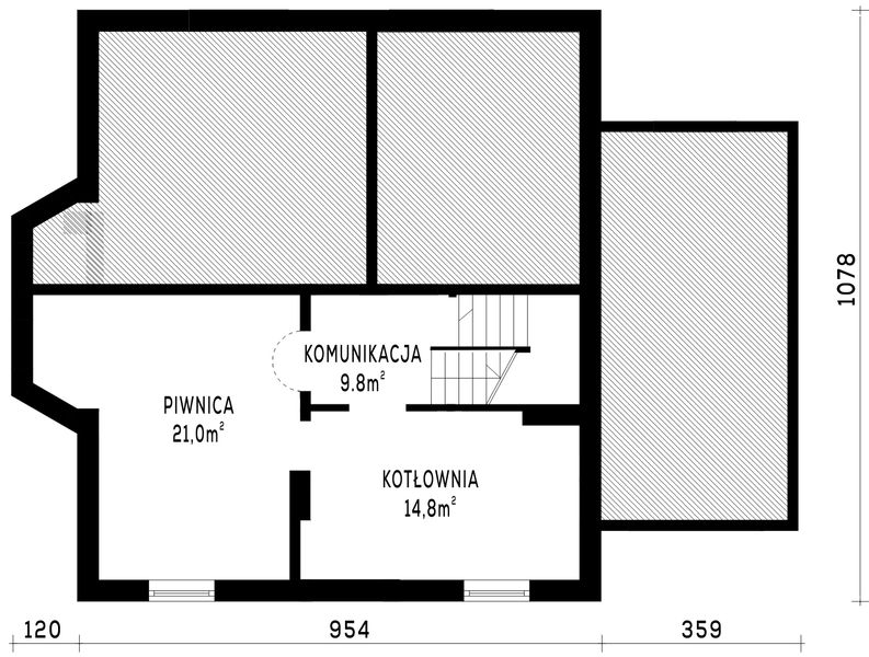 Piwnica projektu WB-3945