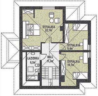 Poddasze projektu WB-3344