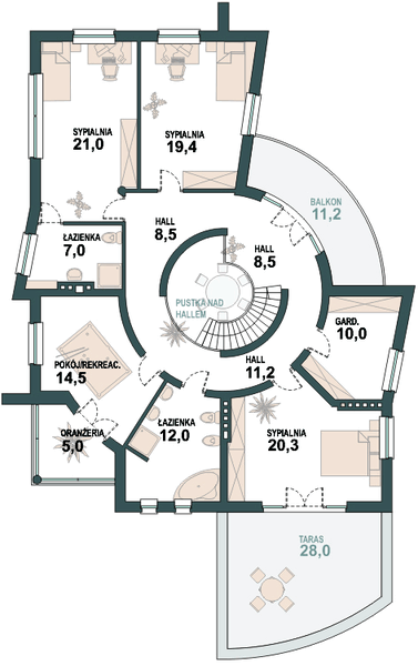 Piętro 1 projektu Gandalf II