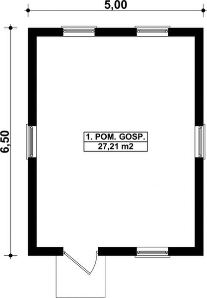 Parter projektu G2 - Budynek gospodarczy