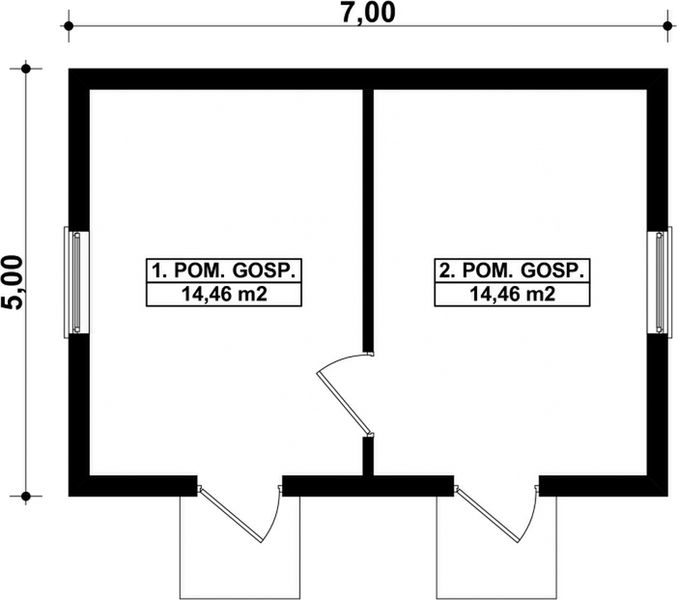 Parter projektu G3 - Budynek gospodarczy