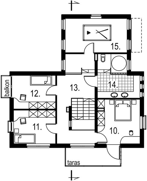 Piętro 1 projektu Sopran