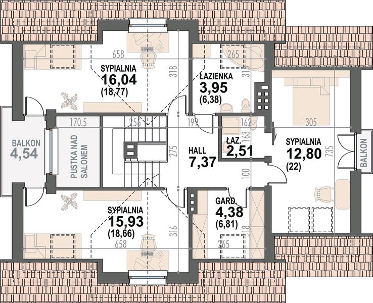 Poddasze projektu Ptyś